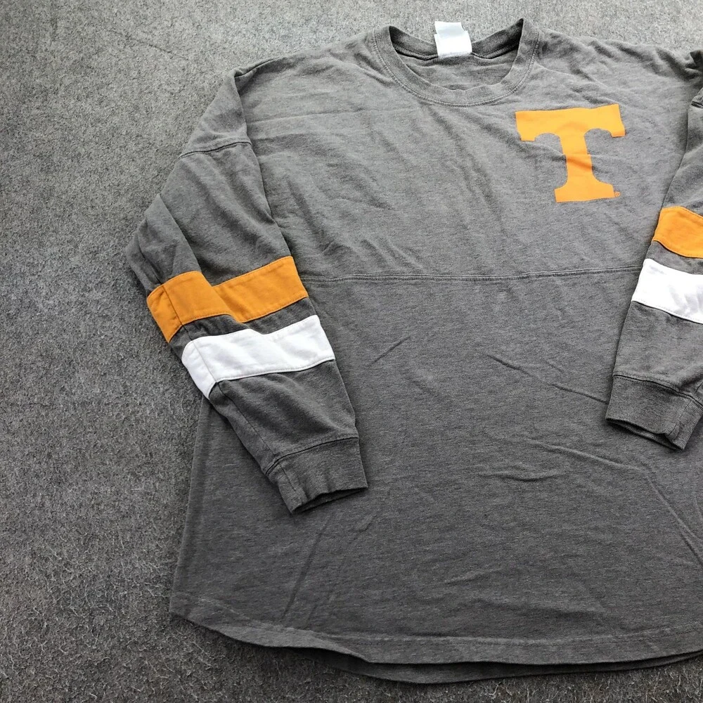 Tennessee Volunteers Shirt Womens Medium Gray Long Sleeve NCAA Knights Apparel